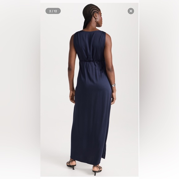 NWT ✨ DIARRABLU Lyla Dress | Shopbop | Navy Blue Maxi Wrap Dress Size L Large - Picture 5 of 10